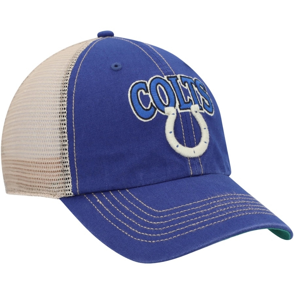 Men's Indianapolis Colts Navy/Natural Tuscaloosa Clean Up Snapback